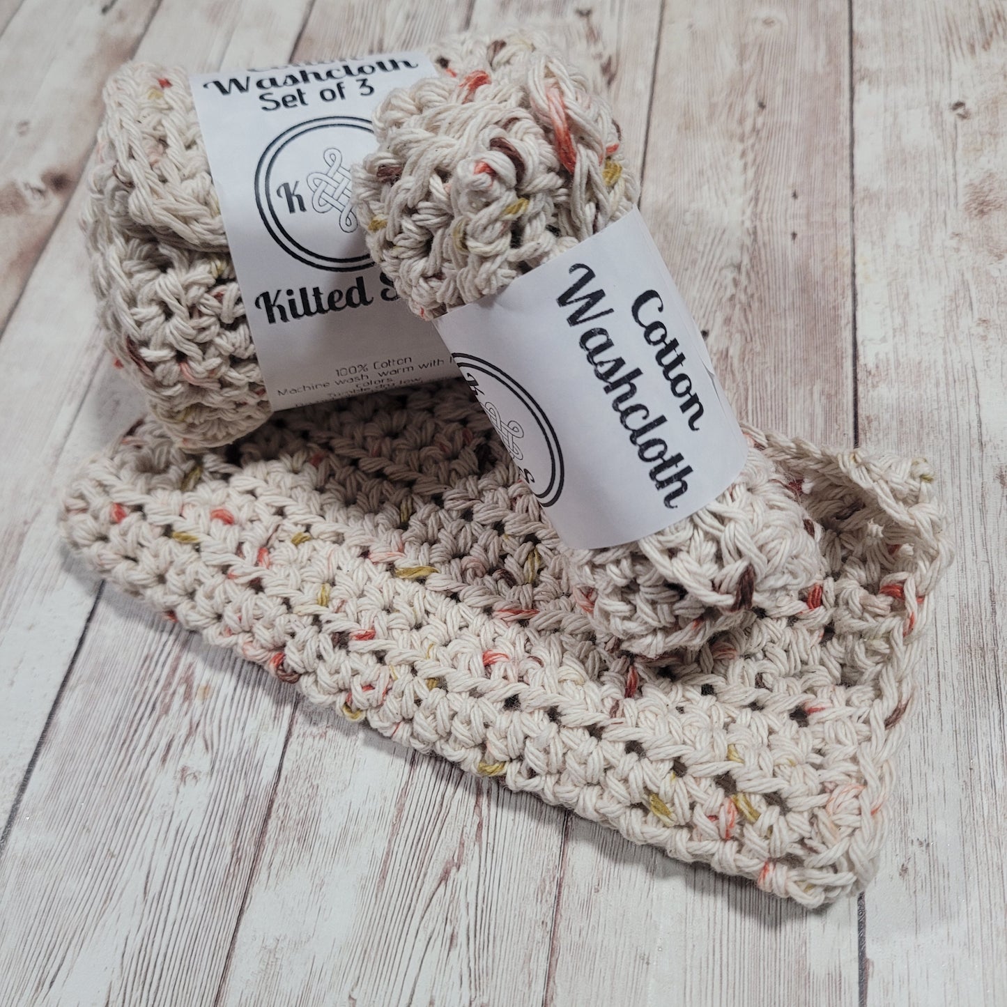 Sand Cotton Washcloth