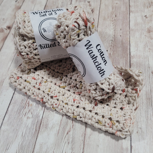 Sand Cotton Washcloth