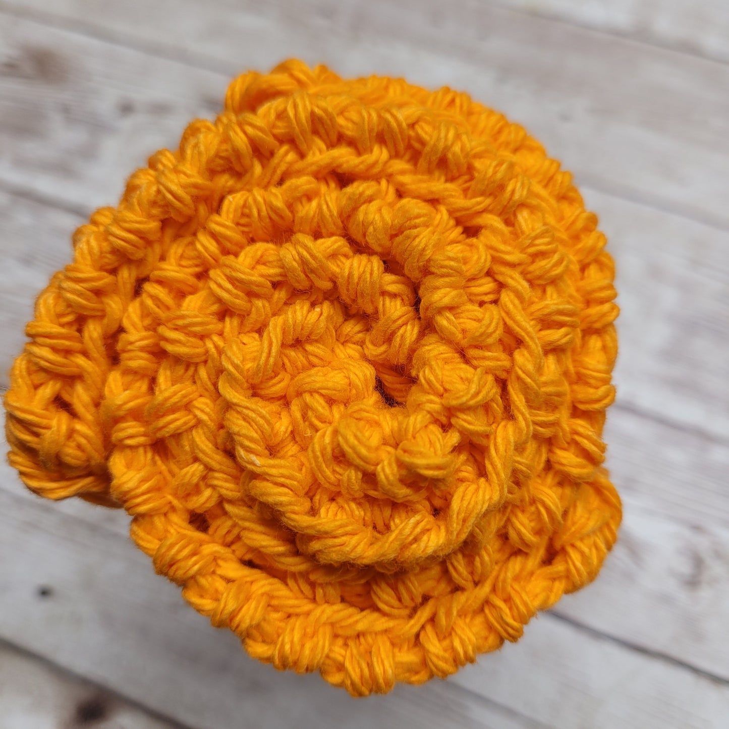 Orange Cotton Washcloth