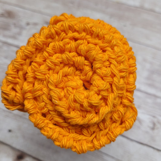 Orange Cotton Washcloth