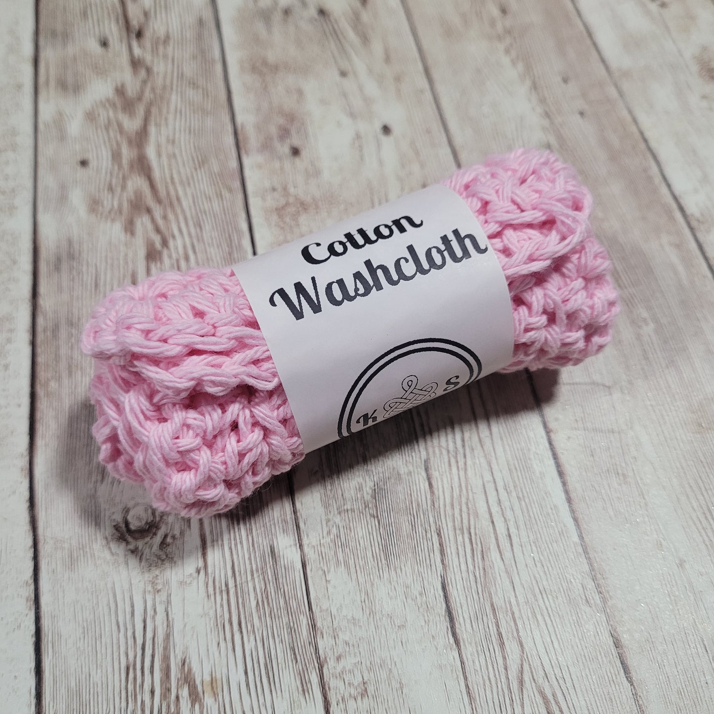 Light Pink Cotton Washcloth