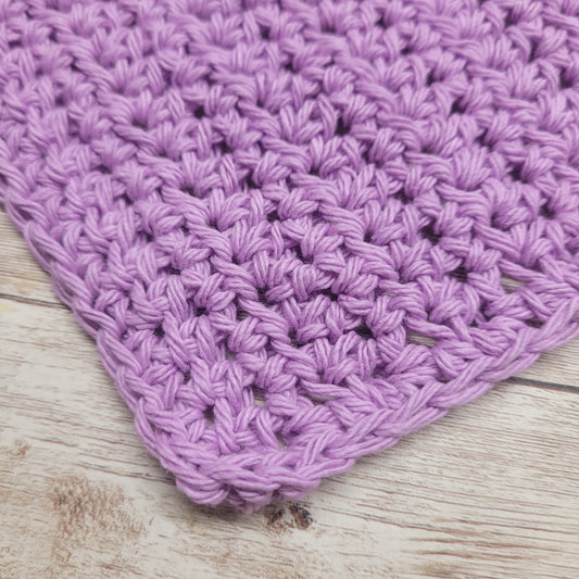 Lilac Cotton Washcloth