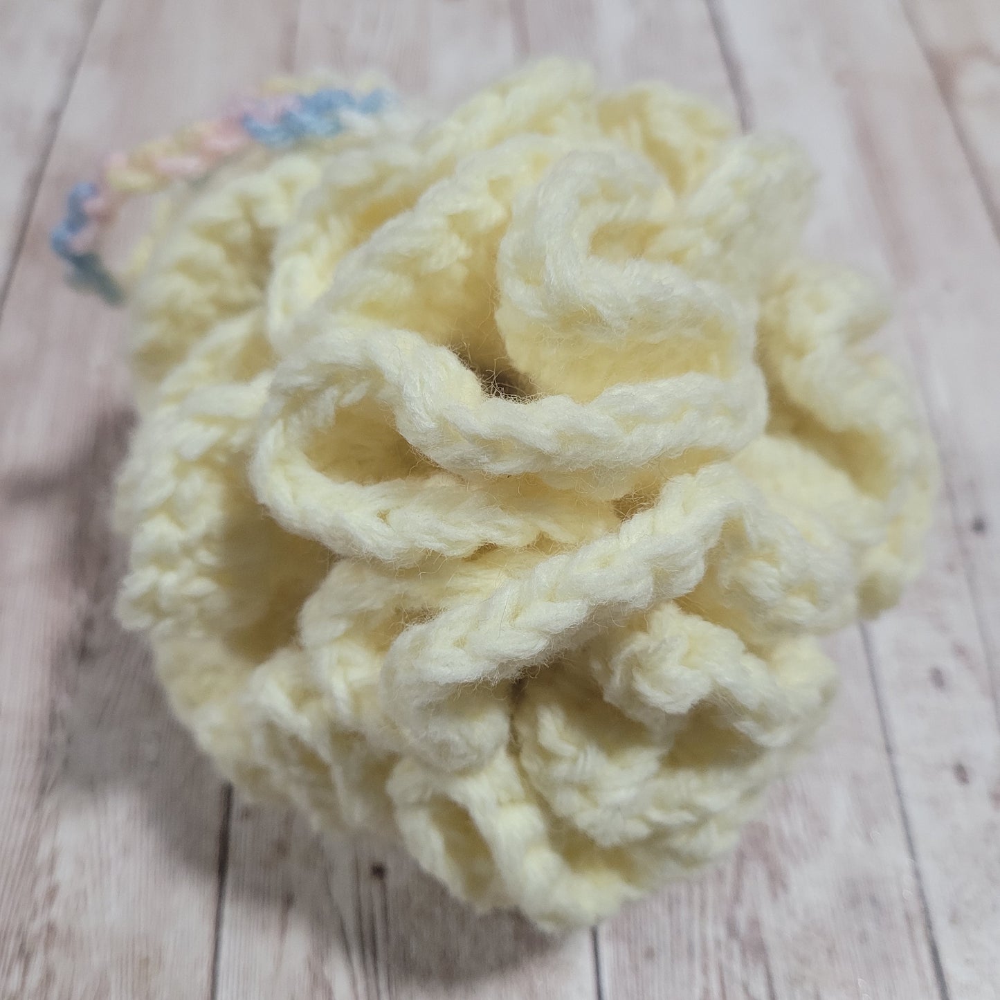 Yellow & Pastels Shower Puff Bath Sponge