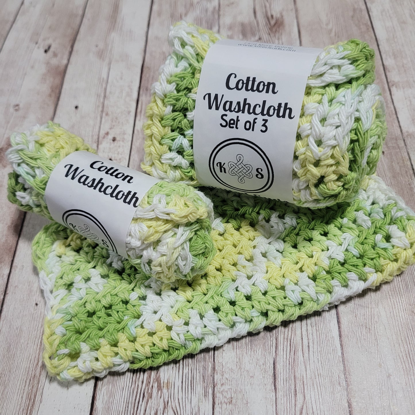 Lime Cotton Washcloth