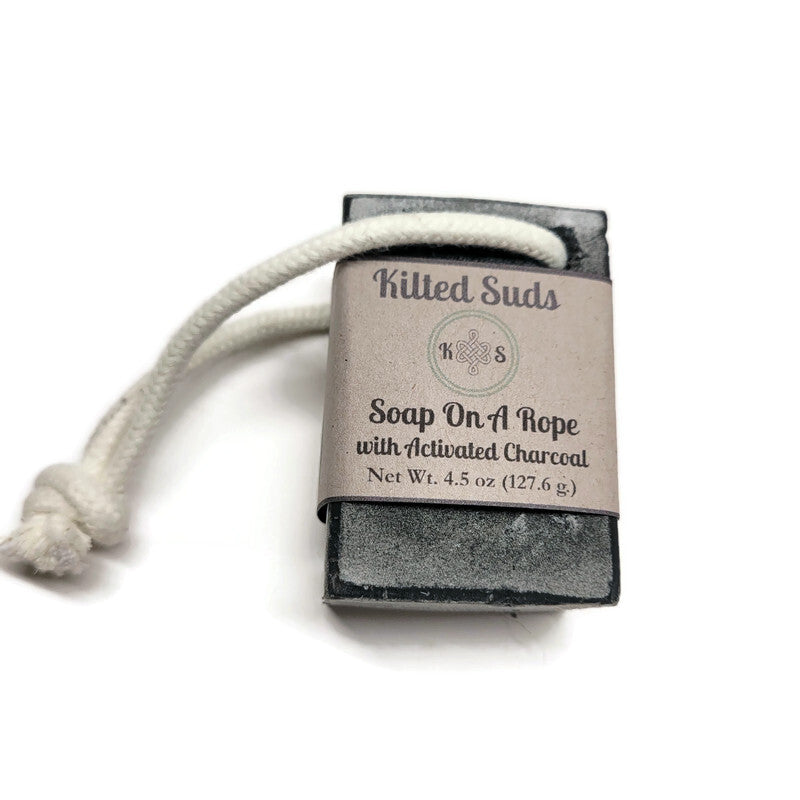 Activated Charcoal Soap On A Rope
