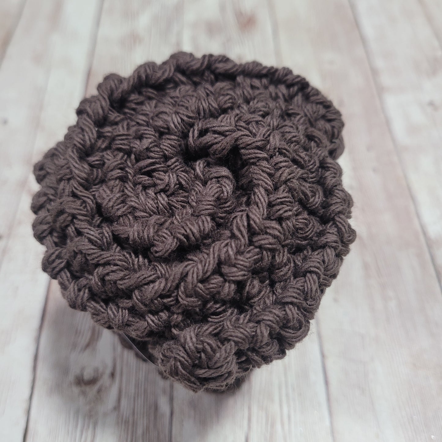 Brown Cotton Washcloth
