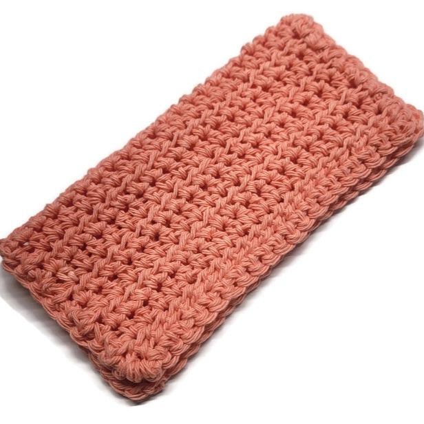 Peach Cotton Washcloth