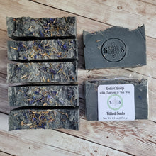 Load image into Gallery viewer, Detox Bar Soap (Tea Tree Charcoal)
