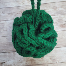 Load image into Gallery viewer, Green Shower Puff Bath Sponge
