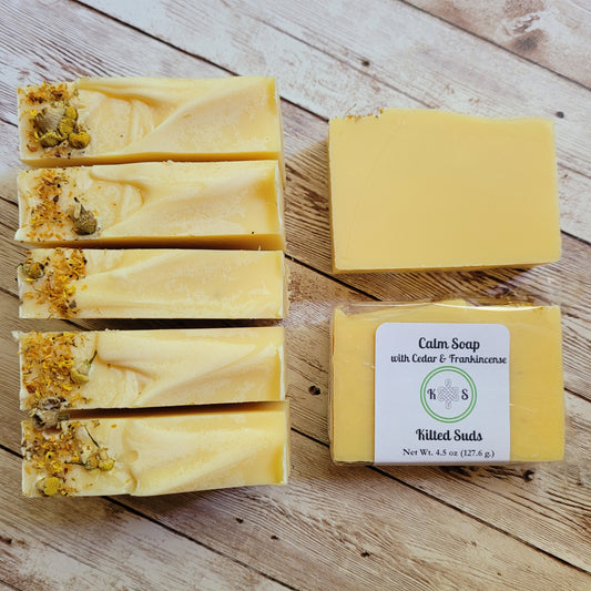 Calm Bar Soap (Cedar, Lavender & Frankincense)