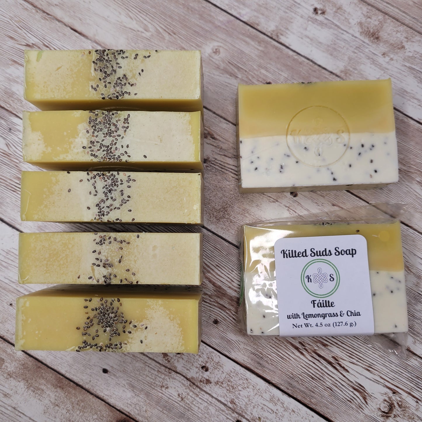 Failte Bar Soap (Lemongrass & Chia)