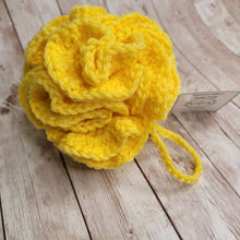 Load image into Gallery viewer, Yellow Shower Puff Bath Sponge
