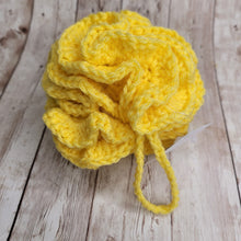 Load image into Gallery viewer, Yellow Shower Puff Bath Sponge
