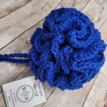 Load image into Gallery viewer, Blue Shower Puff Bath Sponge
