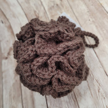 Load image into Gallery viewer, Brown Shower Puff Bath Sponge
