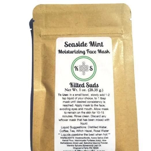 Seaside Mint, Moisturizing Face Mask - Kilted Suds